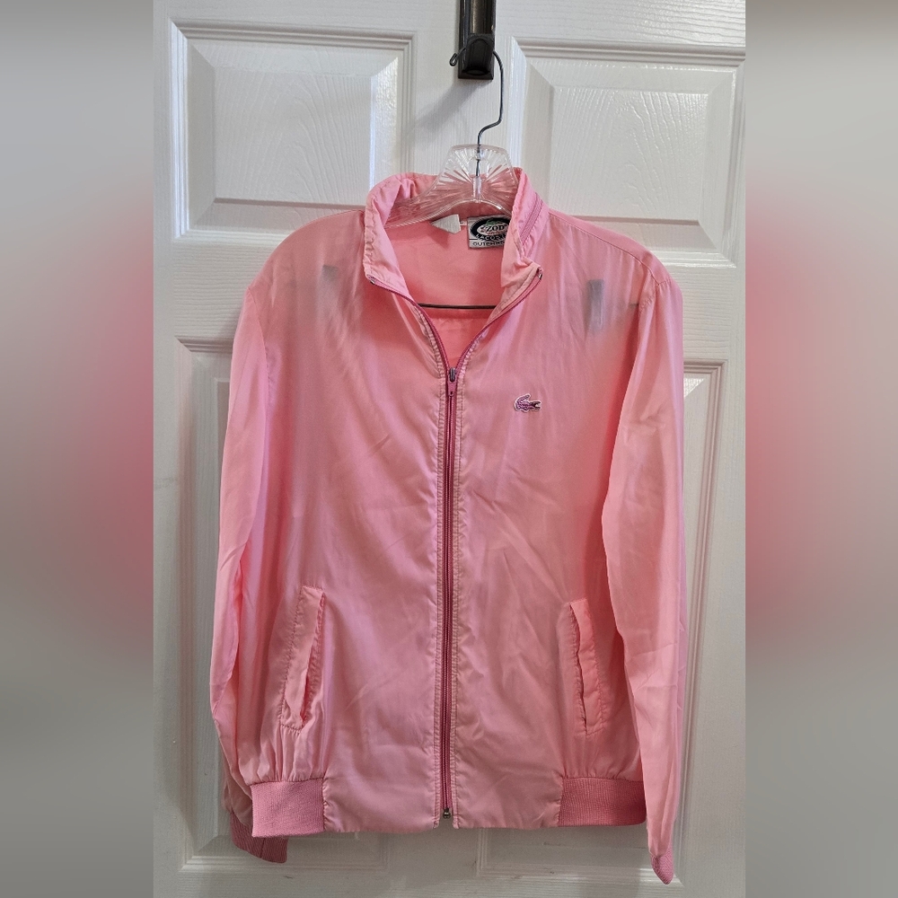 Lacoste Women's Pink Bomber Jacket Size L